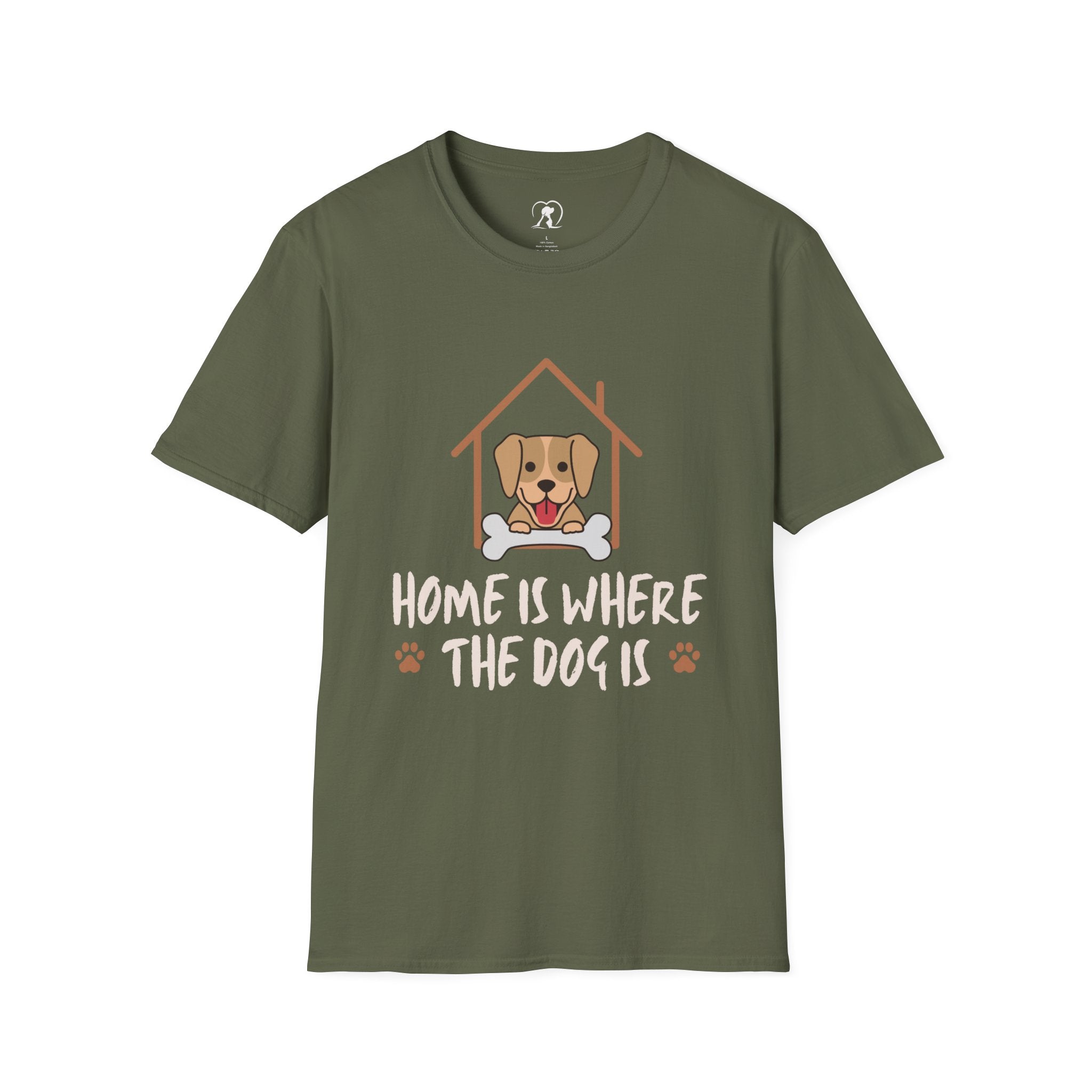 Cute Dog Lover Tee – Home Is Where The Dog Is Shirt