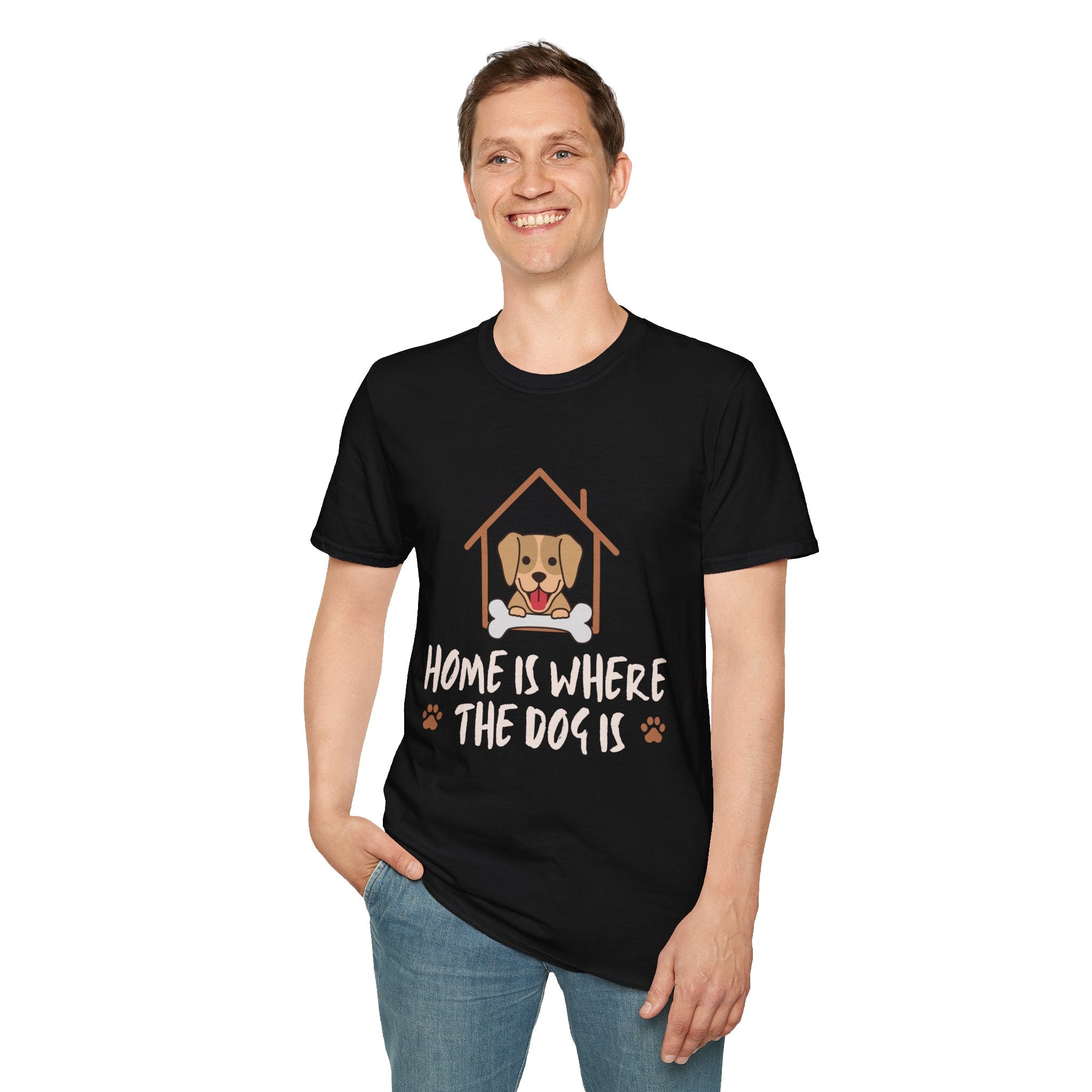 Cute Dog Lover Tee – Home Is Where The Dog Is Shirt